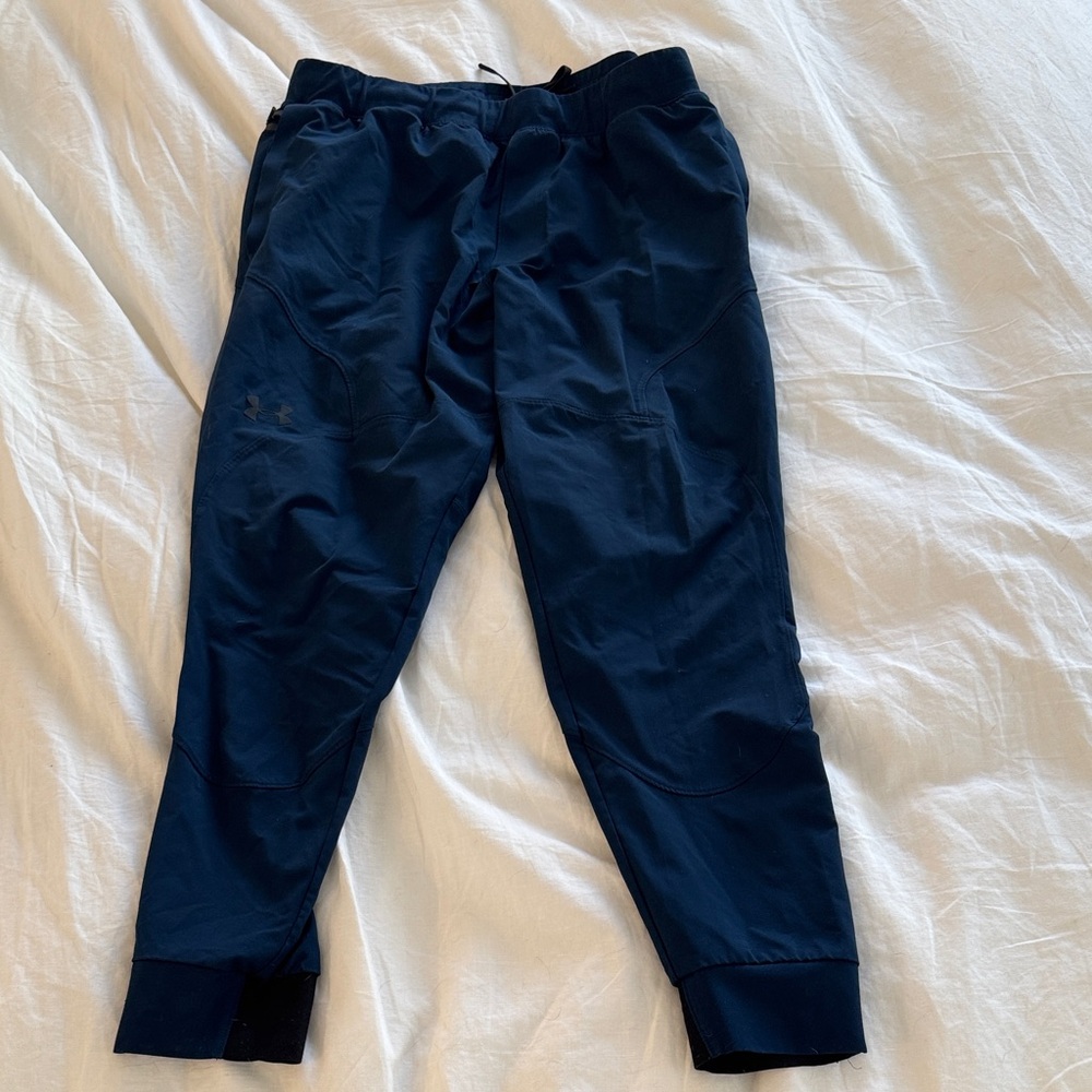 Under Armour Navy Blue Fitted Pants